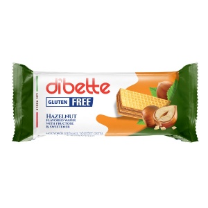 Napolitane cu alune (fara zahar, fara gluten) 50g - Dibette