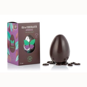 Ou de ciocolata amaruie cu Stevia (fara zahar) 100g - Sweeteria