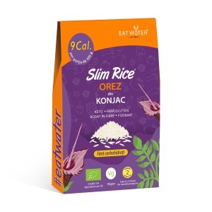 Paste sub forma de Orez din faina de konjac BIO 270g (vegan, fara carbohidrati, fara gluten, keto) - Slim Rice