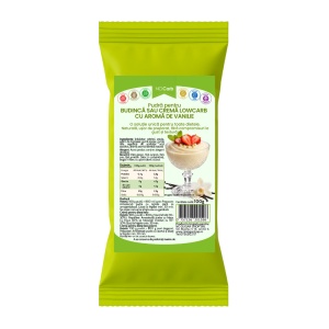 Pudra pentru budinca sau crema cu aroma de VANILIE (lowcarb, fara zahar, fara gluten, KETO) 100g - NoCarb