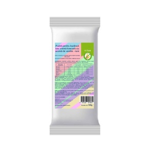 Pudra pentru budinca sau crema cu aroma de VANILIE si ROM (lowcarb, fara zahar, fara gluten, KETO) 100g - NoCarb
