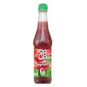 Sirop de CAPSUNI cu Stevia (fara zahar) 500ml - STROP