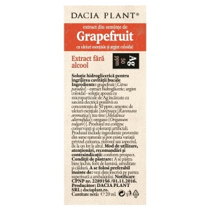 SPRAY DE GAT CU GRAPEFRUIT SI ARGINT COLOIDAL FARA ALCOOL 20ml DACIA PLANT - Img 2