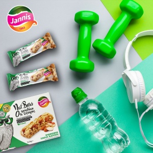 Baton cu NUCI PRAJITE (fara zahar, fara indulcitor, vegan) 28g - Jannis - Img 2
