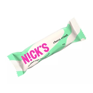 Baton de ciocolata cu Fulgi Crocanti de Porumb (fara zahar) 32g - Nick's
