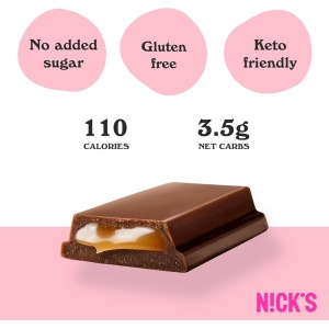 Baton Soft Toffee cu Stevia (fara zahar) 28g - Nick's - Img 3