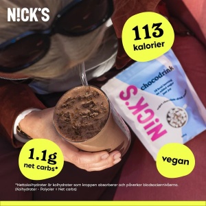 Bautura cu gust de ciocolata cu Stevia (fara zahar) 250g - Nick's - Img 2