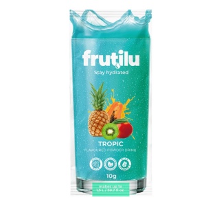 Bautura instant pudra cu aroma Tropicala, Stevia si Vitamina C (fara zahar, fara gluten, fara lactoza) 10g - ProNutrition