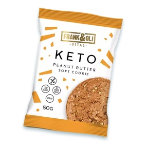 Biscuite moale cu unt de arahide (fara zahar, vegan, fara gluten)50g - Frank & Oli