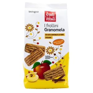 Biscuiti ECO integrali GRANOMELA cu mar si scortisoara (fara zahar, vegani) 250g - Baule Volante