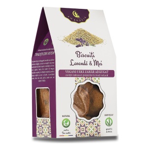 Biscuiti vegani cu lavanda si mei 130g - Ambrozia