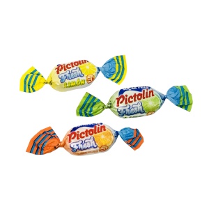 Bomboane dietetice Fresh cu gust de fructe cu Vit C (fara zahar, fara gluten) 65g - Pictolin - Img 2