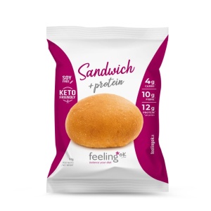 Chifla Proteica (Low-Carb, keto, fara zahar, fara lactoza) 50g - FeelingOK
