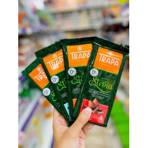 Ciocolata cu lapte si Stevia (fara zahar, gluten) 75g - Trapa - Img 2