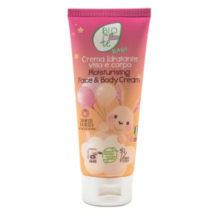 Crema hidratanta Bio pentru fata si corp, cu infuzie de caise si ulei de migdale Bio, pentru copii si bebelusi, vegana, BIOCONTE BABY, 100ml - Img 1