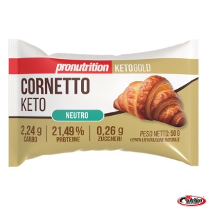 Croissant KETO NEUTRU (fara zahar, proteic, lowcarb) 50g - Pro Nutrition