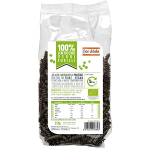 ECO Paste Fusilli din linte verde fara gluten, Fior di Loto 250g