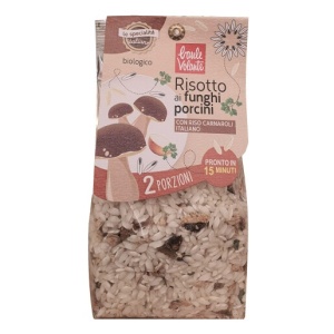 ECO Risotto cu ciuperci de padure (porcini) Baule Volante 250g - Img 4