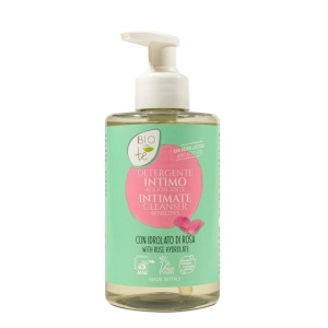 Gel Bio pentru igiena intima, calmant, cu hidrolat din Trandafir de Damasc si acid lactic, vegan, Bioconte, 300 ml
