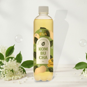 Kombucha cu Soc si Stevia (fara zahar) 500ml - EVA