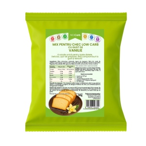 Mix pentru chec cu aroma de VANILIE (lowcarb, fara zahar, fara gluten, keto) 80g - NoCarb