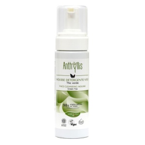 Mousse demachiant cu ceai verde, vegan, Cosmos Natural, Anthyllis 150ml - Img 2
