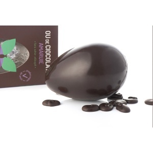 Ou de ciocolata amaruie cu Stevia (fara zahar) 100g - Sweeteria - Img 4