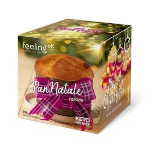 Panettone cu stafide (Low-Carb, proteic, fara zahar, keto) 90g - FeelingOK