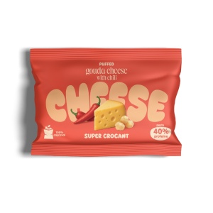 Pufuleti crocanti de CASCAVAL expandat 100% Gouda cu chili 15g - Green Roots