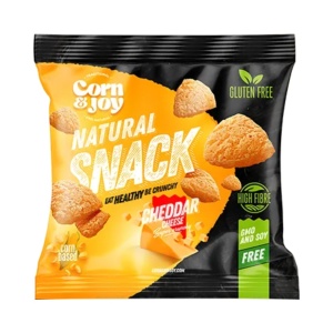 Pufuleti cu aroma de Cheddar (fara zahar, fara gluten) 25g - Corn&Joy
