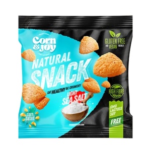 Pufuleti cu Sare de Mare (fara zahar, fara gluten, vegan) 40g - Corn&Joy