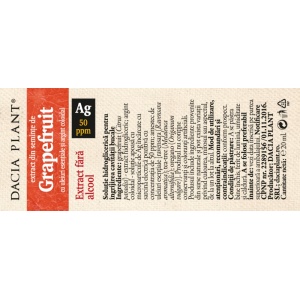 SPRAY DE GAT CU GRAPEFRUIT SI ARGINT COLOIDAL FARA ALCOOL 20ml DACIA PLANT - Img 3