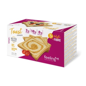Toast Low-Carb cu ROSII (Low-Carb, proteic, fara zahar)160g - FeelingOK - Img 1