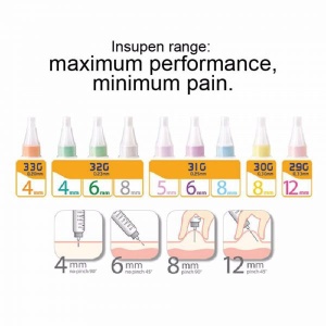 Ace pen insulina sterile INSUPEN 100 buc/cutie 30G x 8 mm - Img 3