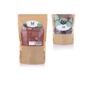 Alune de padure invelite in ciocolata cu neagra cu Stevia (fara zahar) 250g - Sweeteria - Img 2