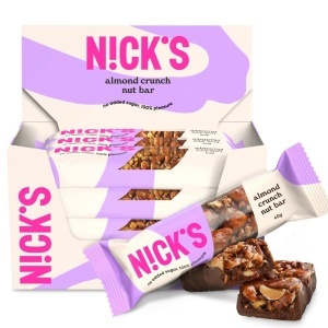 Baton crocant cu MIGDALE (fara zahar) 40g – NICK'S - Img 3