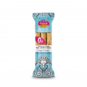 Baton din susan 0% zahar adaugat, fara indulcitori 40g - Jannis - Img 1