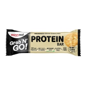 Baton proteic Mama's Cookie Grab N go (cu STEVIA, fara zahar adaugat, fara gluten) 40g - Mooveat