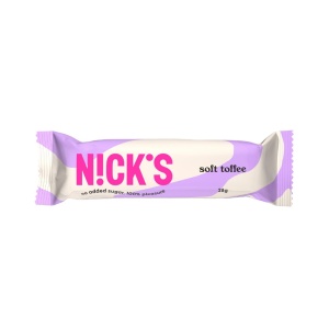 Baton Soft Toffee cu Stevia (fara zahar) 28g - Nick's