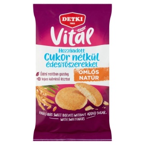 Biscuiti sfaramiciosi DULCI (fara zahar, bogati in fibre) 180g - Detki
