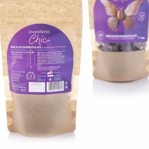 Boabe cafea invelite in ciocolata cu lapte cu Colagen (fara zahar, vegan ) 200g - Sweeteria Chic - Img 2
