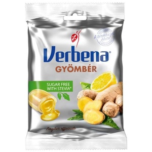 Bomboane cu crema de Lamaie si Ghimbir cu Stevia si Vitamina C (fara zahar) 60gr - VERBENA