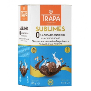 Bomboane din ciocolată asortată (fără zahăr, fără gluten) 155g Sublimes - Trapa - Img 1