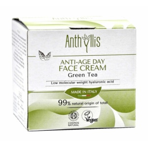 Crema de fata antiage de zi, cu ceai verde, Cosmos Natural, Anthyllis 50 ml - Img 2