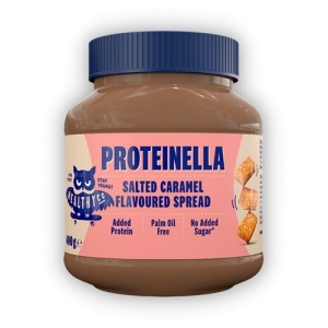 Crema tartinabila proteica CARAMEL SARAT Proteinella (fara zahar, fara ulei de palmier) 360g - HEALTHYco