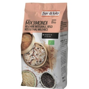 ECO Orez amestec, Integral, Rosu Thai si Salbatic, Fior di Loto 500g - Img 4