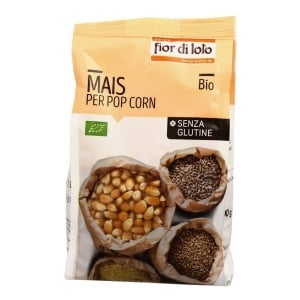 ECO Porumb pentru floricele (pop corn), fara gluten, Fior di Loto 400g