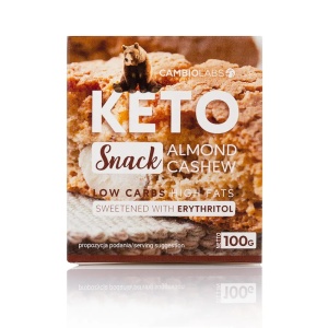 Fursecuri KETO cu Migdale si Caju (fara zahar, fara ulei de palmier, lowcarb ) 100g - CambioLabs