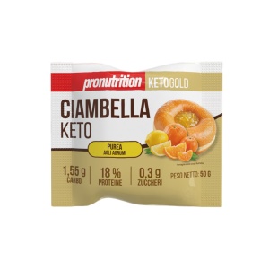 Gogoasa KETO cu Citrice (fara zahar, lowcarb) 50g - Pro Nutrition