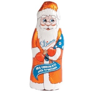 Mos Craciun de ciocolata cu lapte (fara zahar) 40g - Dibette